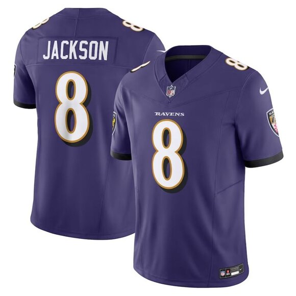 Mens Youths Kids Womens 8 Lamar Jackson PurpleVaporLimited Jersey